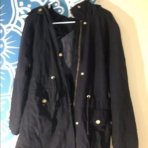 H&M navy coat